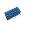 H=8.4  3.81mm Euro 2P Right Angle Terminal Block  PBT Blue SN Plated ROHS