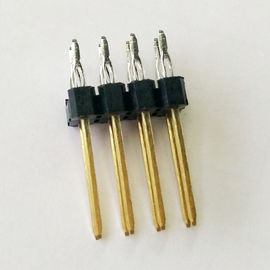 WCON Press Fit Pin Header Connector แถวเดี่ยว 2.54 Pitch PBT Black ROHS
