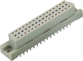 48 ขาตรง DIP PBT ดิน 41612 ขั้วต่อ PBT สีเทาตัวเชื่อมต่อประเภทยุโรปขนาด 2.54 มม