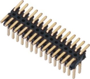 SMT LCP 0.80 * 1.20 หัวเข็มขัด Black Dual แถวพร้อม CAP H = 1.4 บรรจุ Reel Gold flash ROHS
