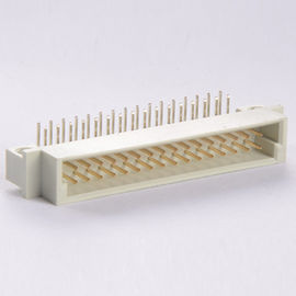 2.54 ม.ม. ดิน 41612 ปลั๊ก PBT UL94V-0 ปลั๊กยุโรปเชื่อมต่อจานกับจาน