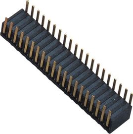 ฟอสฟอรัส Bronze 1.27mm 2x20 ส่วนหัวของผู้หญิงด้านข้างแบบ Dual Side แทรก 90 ° DIP H = 3.45 ROHS