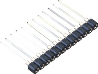 WCON 2.54 mm Pitch Round Pin Header ความน่าเชื่อถือในการสัมผัสสูงแถวเดียว