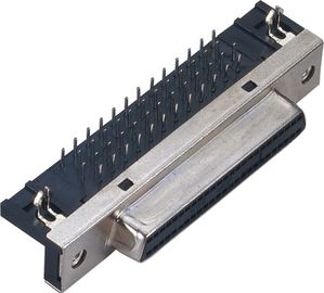 1.27 มม. ระยะห่าง scsi ขั้วต่อ 50 พิน วัสดุฉนวนขั้วต่อ scsi 100 พิน: สีดำ