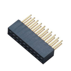 2.54 การเว้นวรรคแถวที่สองในพลาสติกสูง 8.5 แถวของตัวเมีย PCB ไปยังตัวเชื่อมต่อ PCB