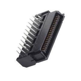 1.27 มม. ตรงตัวเชื่อมต่อ 26 ขา SCSI PBT 30% GF UL94V-0 ฟอสฟอรัสทองแดง Flash / Sn