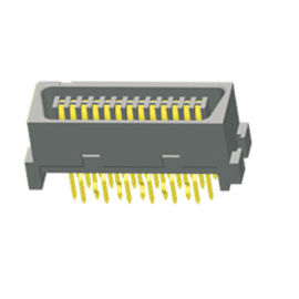 1.27 มม. ตรงตัวเชื่อมต่อ 26 ขา SCSI PBT 30% GF UL94V-0 ฟอสฟอรัสทองแดง Flash / Sn