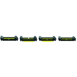 40P PA9T สีดำ UL94V-0 สลักหัว Header 1.27mm ejector ส่วนหัวด้านขวาบรรจุหลอดสั้น