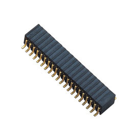ฟอสฟอรัส Bronze 1.27mm 2x20 ส่วนหัวของผู้หญิงด้านข้างแบบ Dual Side แทรก 90 ° DIP H = 3.45 ROHS
