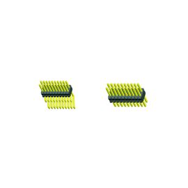 SMT LCP 0.80 * 1.20 หัวเข็มขัด Black Dual แถวพร้อม CAP H = 1.4 บรรจุ Reel Gold flash ROHS