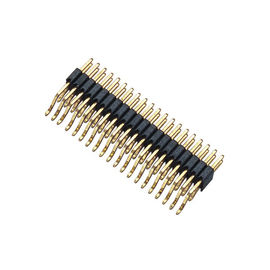 หัวต่อพินสองแถวสีดำ SMT ตัวผู้ PA9T H = 2.0 พร้อม CAP ROHS ได้รับการอนุมัติ