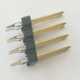 WCON Press Fit Pin Header Connector แถวเดี่ยว 2.54 Pitch PBT Black ROHS