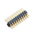 WCON 2.54mm Machined Pin Header แถวคู่ PPS BK H = 3.0 Straight Gold Flash