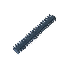7.62mm เทอร์มินัลบล็อกแถวเดียว PA66 สีดำชุบ Sn 25% GF UL94V-0 Brass