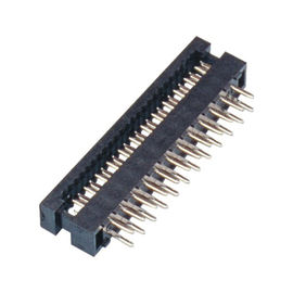 WCON 1.27 มม. ขั้วต่อปลั๊ก DIP 2 * 13P PBT 30% GF UL94V-0 ทองเหลือง Sel Au / Ni