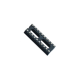 WCON 2.54 มม. ซ็อกเก็ต IC DIP หัวเข็มกลม H = 3.0, L = 7.43 แถวของ Pitch 7.62 black ROHS