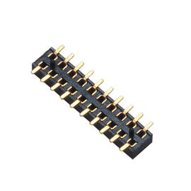 1.27mm คู่แถว 180 ° SMT ขาหัวต่อตัวเมียกับโพสต์และโลหะที่แตกต่างกัน