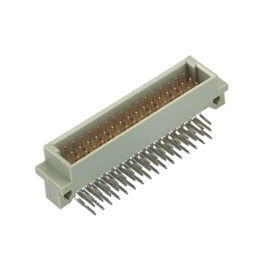 2.54 ม.ม. ดิน 41612 ปลั๊ก PBT UL94V-0 ปลั๊กยุโรปเชื่อมต่อจานกับจาน